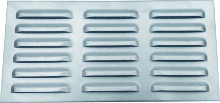 mřížka z nerezi vhodná na fasady 260x125 mm